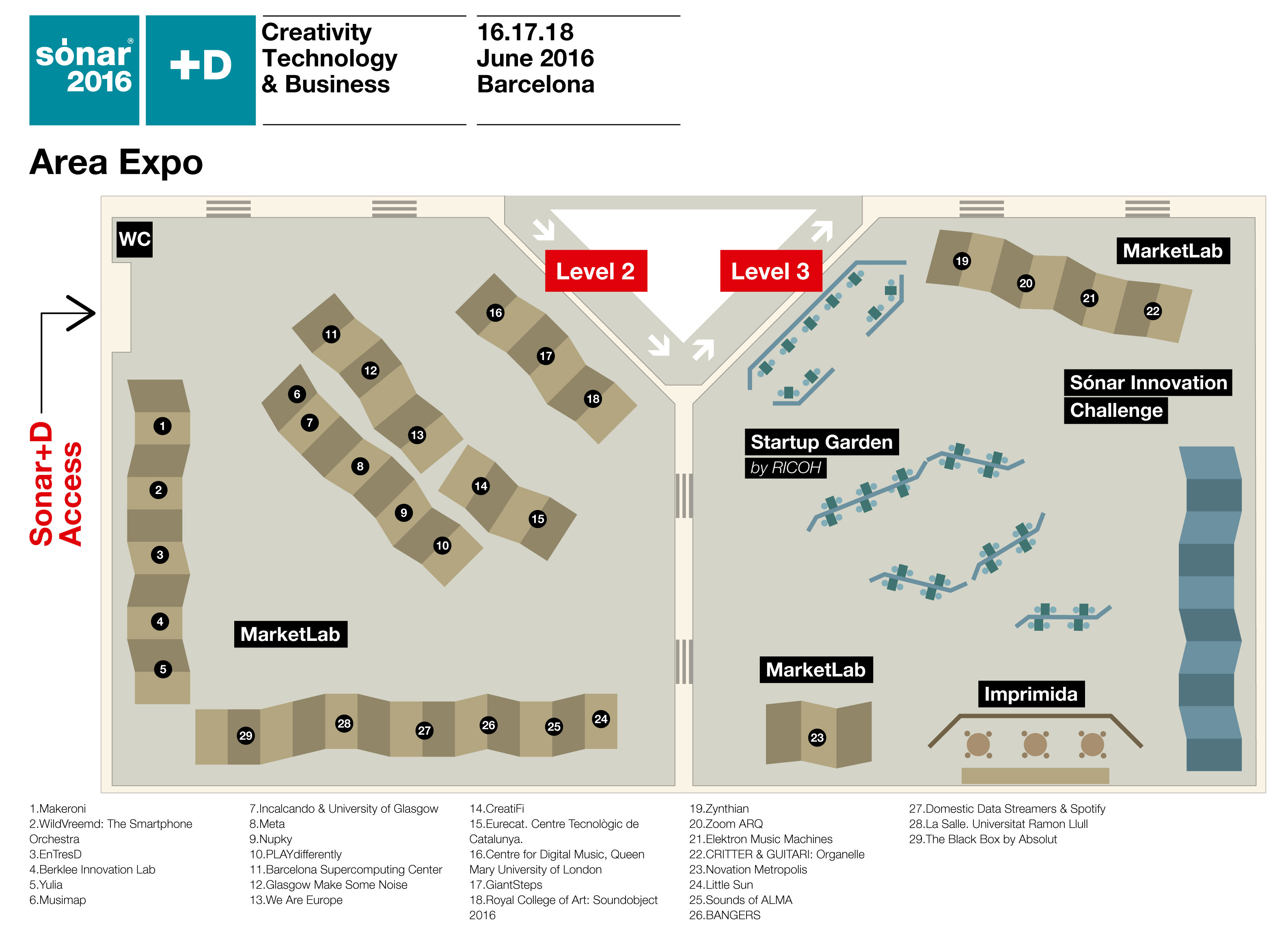 Sónar Festival Map