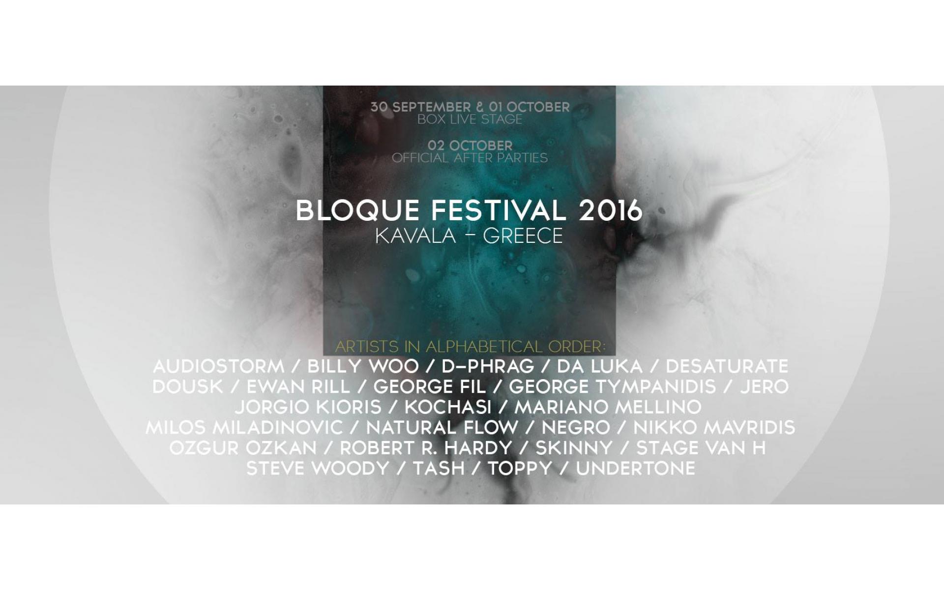 Bloque Festival 2016