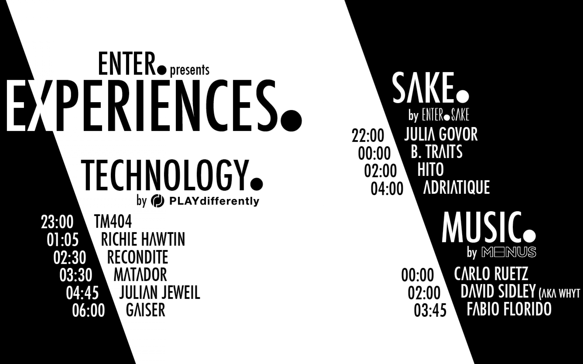 ADE OVERVIEW: MODEL 1 & ENTER.EXPERIENCES