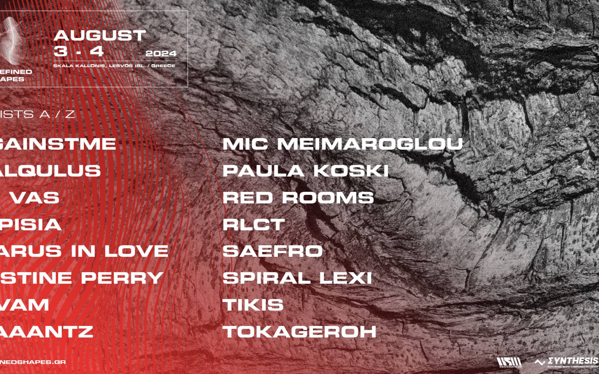 Undefined Shapes II - Final Line up
